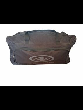 Athletic Works Black Duffel Bag with Front Mesh Pocket